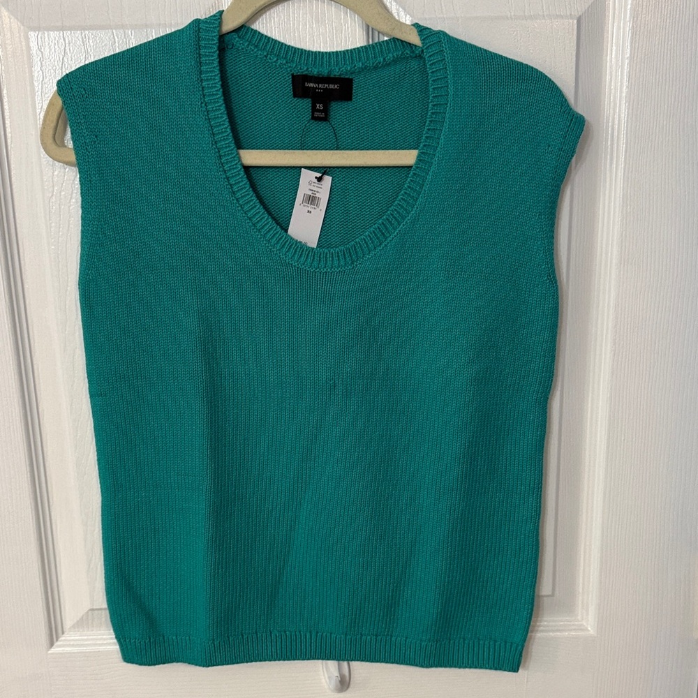 Banana Republic Turquoise Sleeveless Top